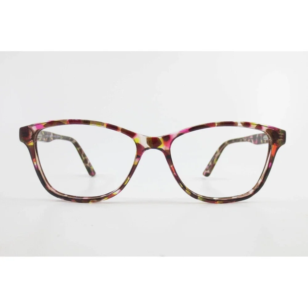 WP 20211 Purple Green Tortoise Cat Eye Eyeglass Frames 56-16-140 Women's Glasses